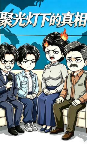 短剧《聚光灯下的真相》海报