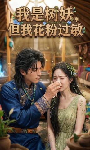 短剧《我是树妖，但我花粉过敏》海报