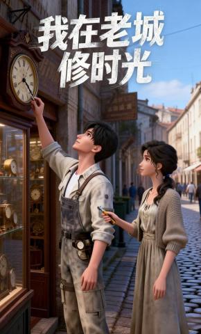 短剧《我在老城修时光》海报