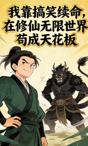 短剧《我靠搞笑续命，在修仙无限世界苟成天花板》海报