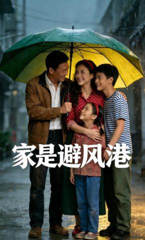 短剧《家是避风港》海报