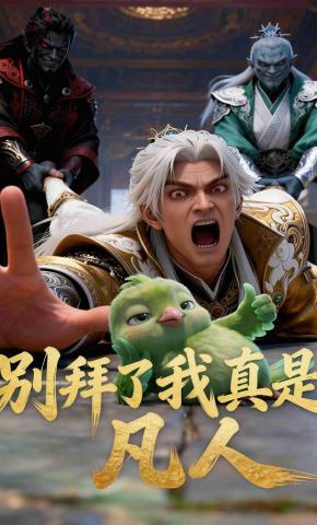 短剧《别拜了我真是凡人》海报