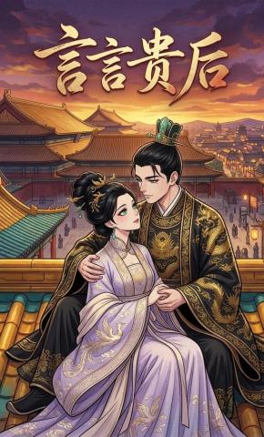 短剧《言言贵后》海报