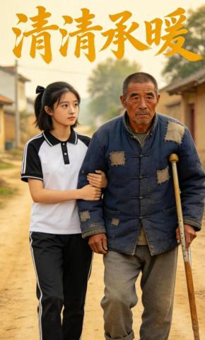 短剧《清清承暖》海报