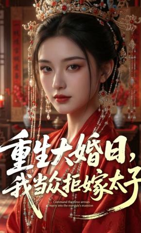 短剧《重生大婚日，我当众拒嫁太子》海报