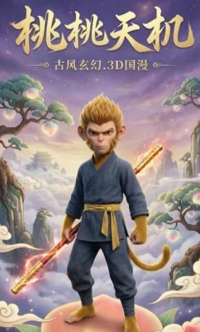 短剧《桃桃天机》海报