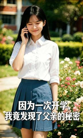 短剧《因为一次开学，我竟发现了父亲秘密》海报