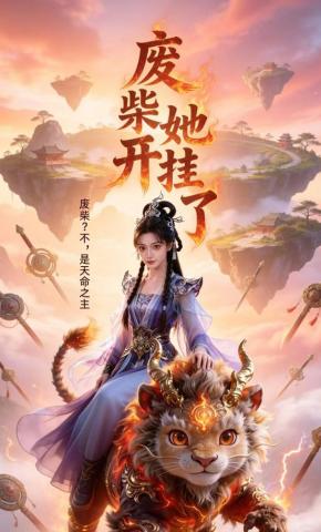 短剧《废柴她开挂了》海报