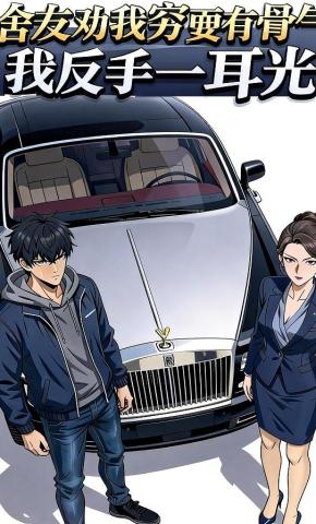 短剧《舍友劝我穷要有骨气，我反手一耳光》海报