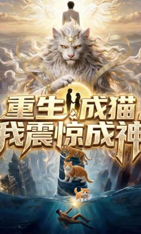 短剧《重生成猫，我震惊成神》海报