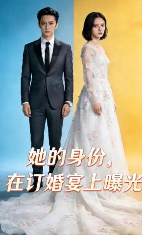 短剧《她的身份，在订婚宴上曝光》海报
