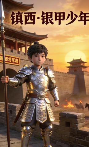 短剧《镇西银甲少年》海报