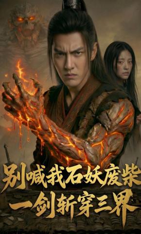 短剧《别喊我石妖废柴，一剑斩穿三界》海报