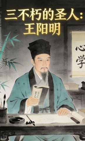 短剧《三不朽的圣人：王阳明》海报