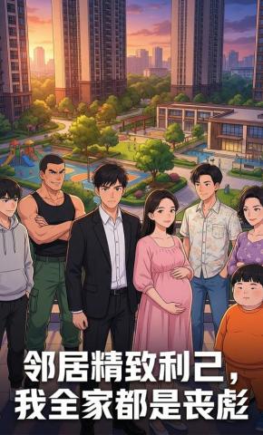 短剧《邻居精致利己，我全家都是丧彪》海报