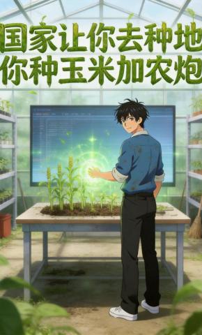 短剧《国家让你去种地，你种玉米加农炮》海报