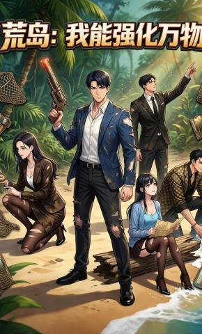 短剧《荒岛：我能强化万物》海报