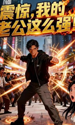 短剧《震惊，我的老公这么强！》海报