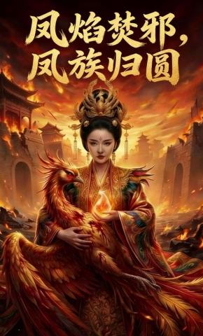 短剧《凤焰焚邪，凤族归圆》海报