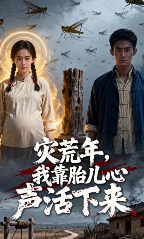 短剧《灾荒年，我靠胎儿心声活下来》海报