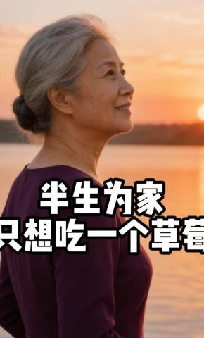 短剧《半生为家，只想吃一个草莓》海报