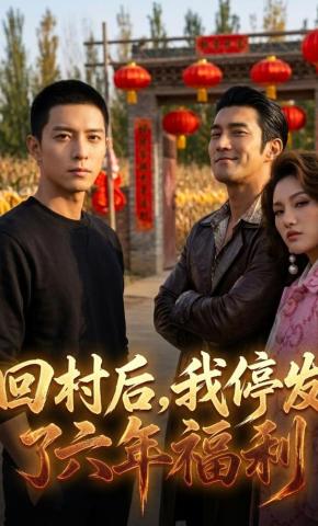 短剧《回村后，我停发了六年福利》海报