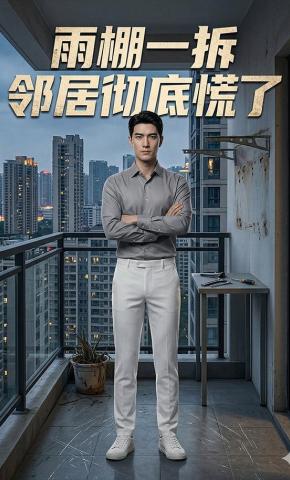 短剧《雨棚一拆，邻居彻底慌了》海报