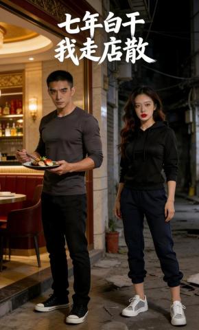 短剧《七年白干，我走店散》海报