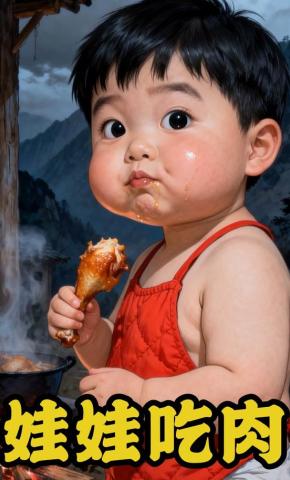 短剧《娃娃吃肉》海报