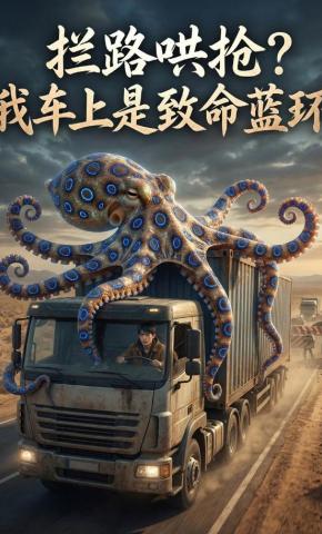 短剧《拦路哄抢？我车上是致命蓝环》海报