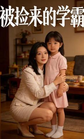 短剧《被捡来的学霸》海报
