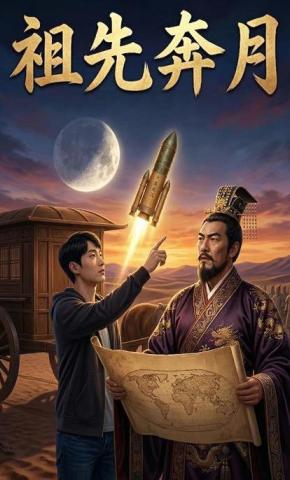 短剧《祖先奔月》海报