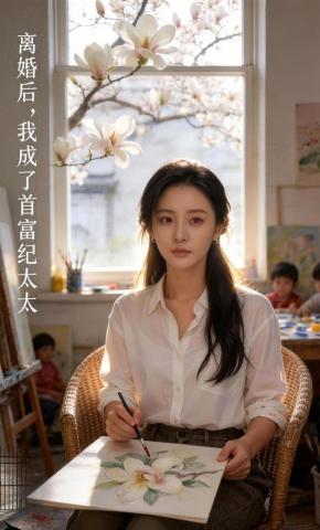 短剧《离婚后，我成了首富纪太太》海报