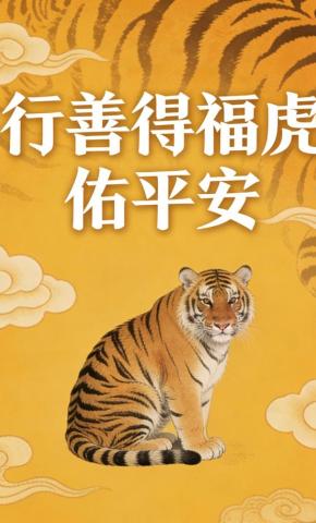 短剧《行善得福虎佑平安》海报