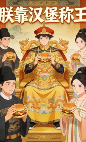 短剧《朕靠汉堡称王》海报