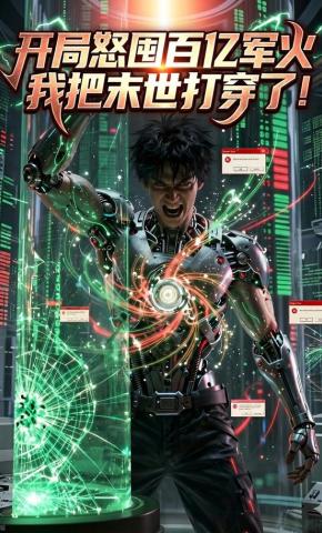 短剧《开局怒囤百亿军火，我把末世打穿了！》海报