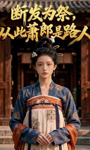 短剧《断发为祭，从此萧郎是路人》海报