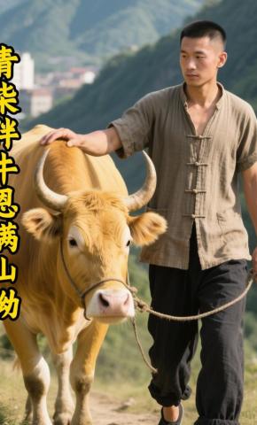 短剧《青柴伴牛恩满山坳》海报