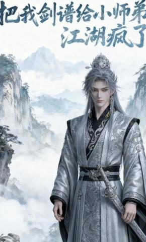 短剧《把我剑谱给小师弟，江湖疯了》海报