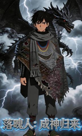短剧《落魄人：成神归来》海报