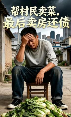 短剧《帮村民卖菜，最后卖房还债》海报