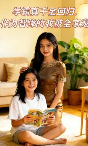 短剧《学霸真千金回归，作为智障的我被全家宠》海报
