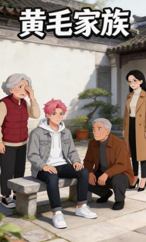 短剧《黄毛家族》海报