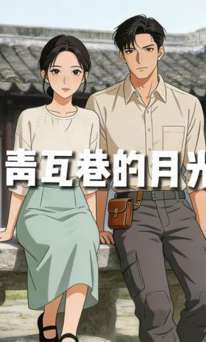 短剧《青瓦巷的月光》海报