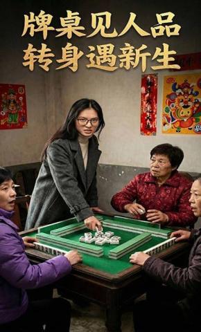 短剧《牌桌见人品，转身遇新生》海报