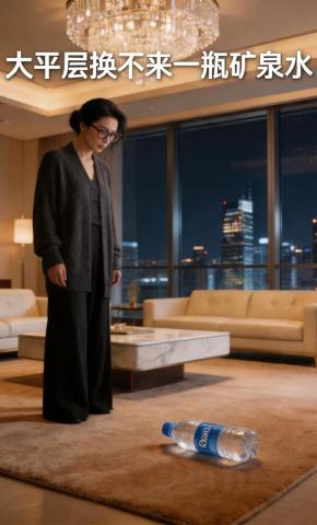 短剧《大平层换不来一瓶矿泉水》海报