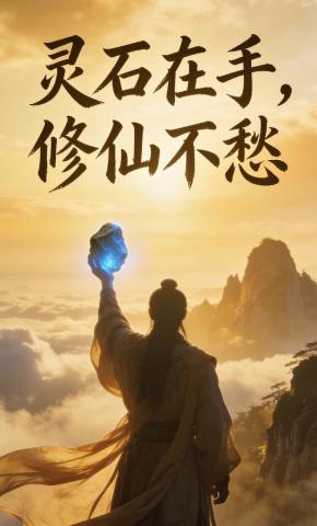 短剧《灵石在手，修仙不愁》海报
