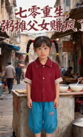 短剧《七零重生，粥摊父女赚疯了》海报