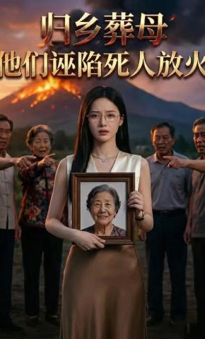 短剧《归乡葬母，他们诬陷死人放火》海报