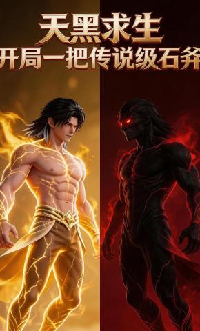 短剧《天黑求生：开局一把传说级石斧》海报